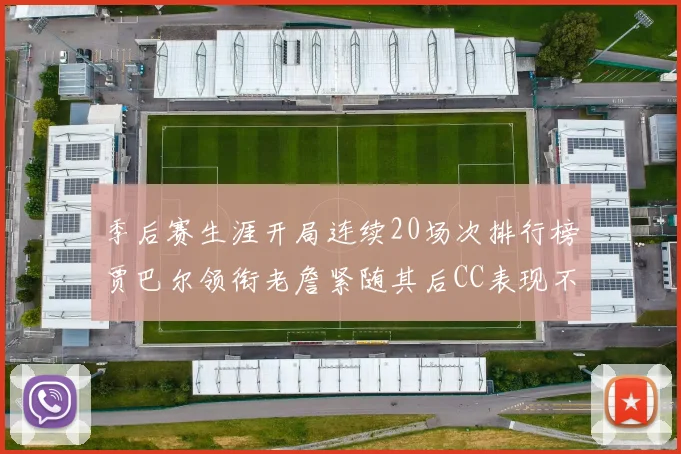 季后赛生涯开局连续20场次排行榜贾巴尔领衔老詹紧随其后CC表现不俗